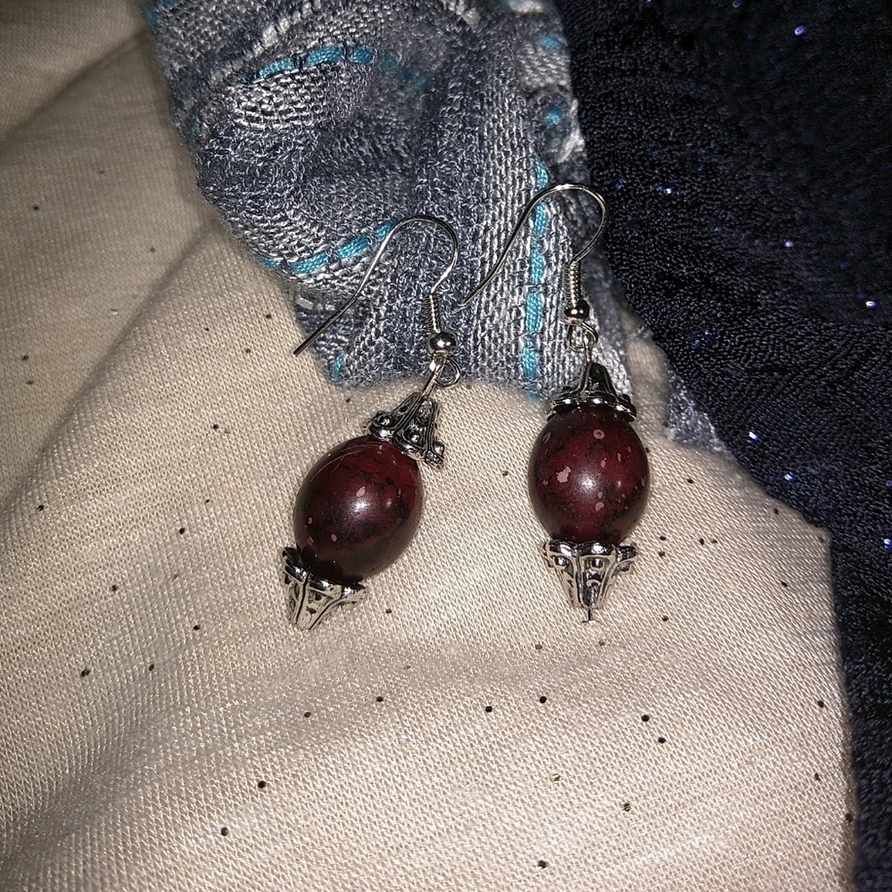 Vintage wooden burgandy