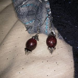 Vintage wooden burgandy