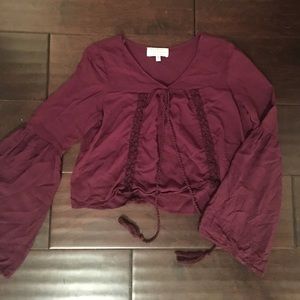 pacsun long sleeved blouse