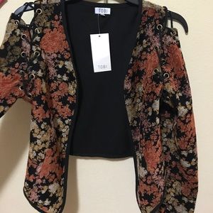 COOL AUTUMN NIGHTS JACKET IN BLACK MULTI