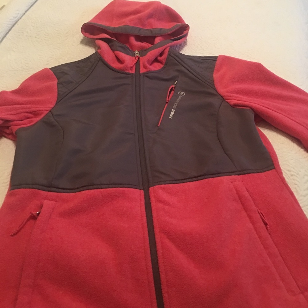 Pink & Gray fleece jacket