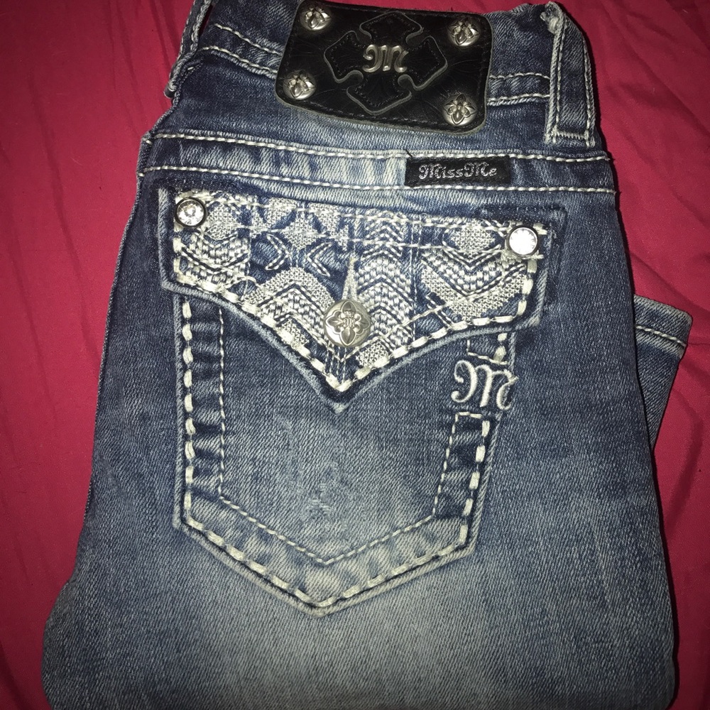Cute tribal miss me jeans