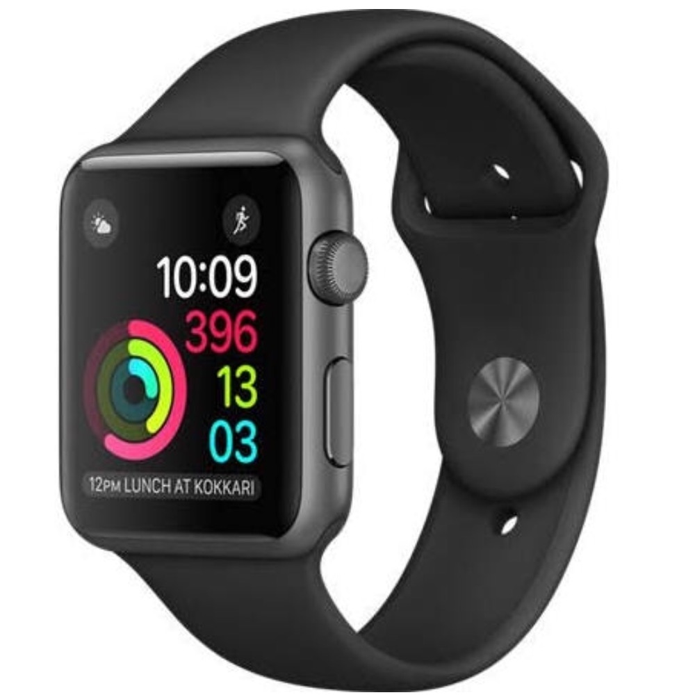 Apple Watch 42mm Space Grey Black Sport Series 1
