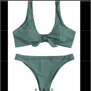 Army green bikini