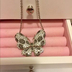Butterfly pendant necklace