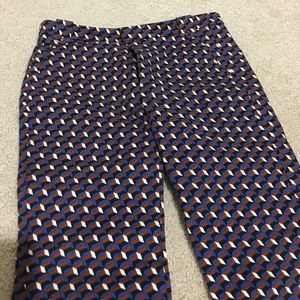 Geometric print trousers