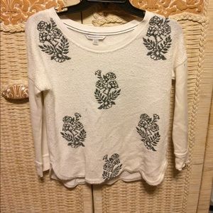 Flower sweater shirt