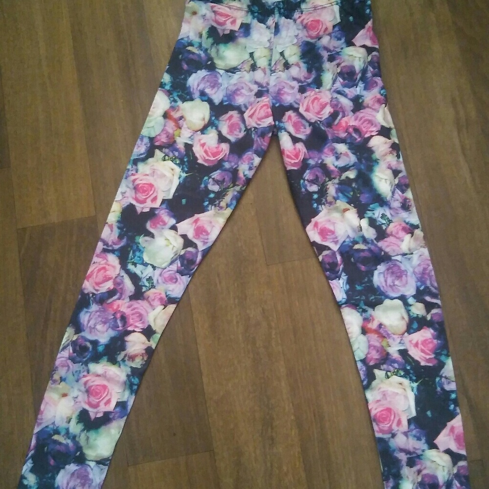 Floral leggings