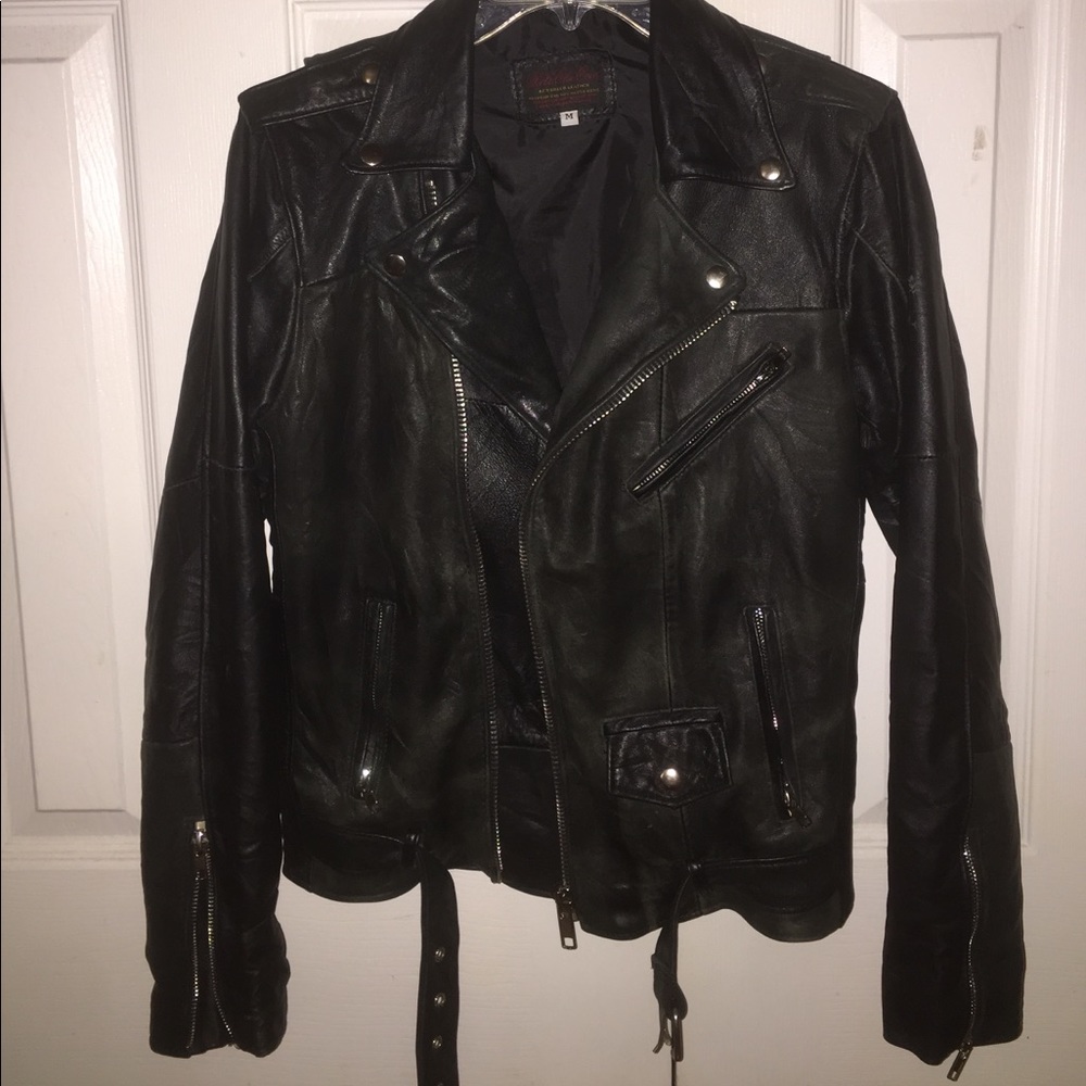 PeleCheCoco Leather Moto Jacket