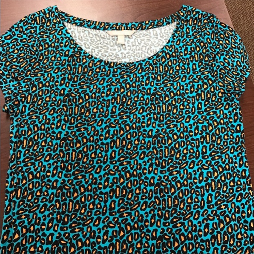 🐆BANANA REPUBLIC -SEXY LEOPARD T-SHIRT-LARGE 🐆