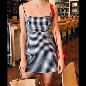 New With Tag Black Gingham Dress