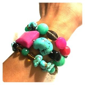 Stella & Dot - Multi Stone Bracelet (3 in 1)