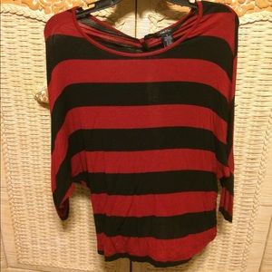 Red and black Blouse