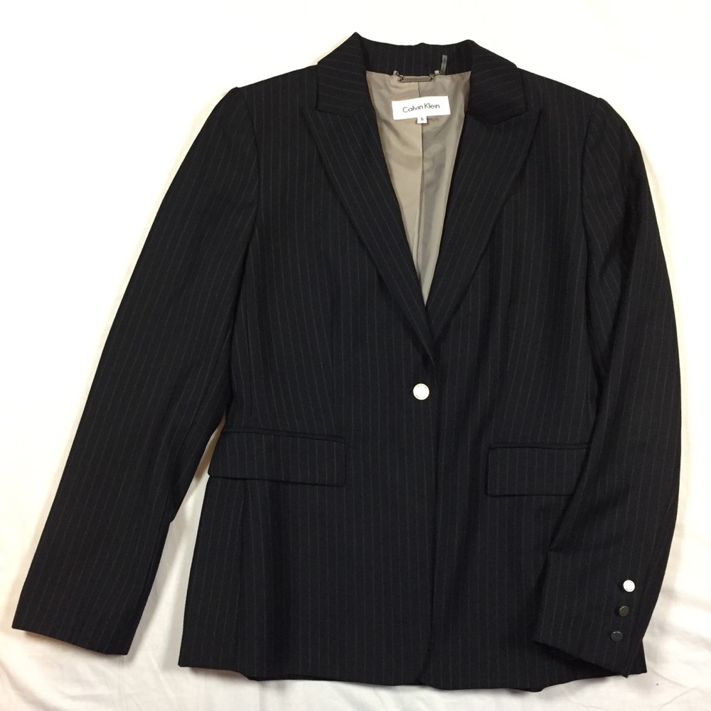 Calvin Klein Pinstripe Blazer