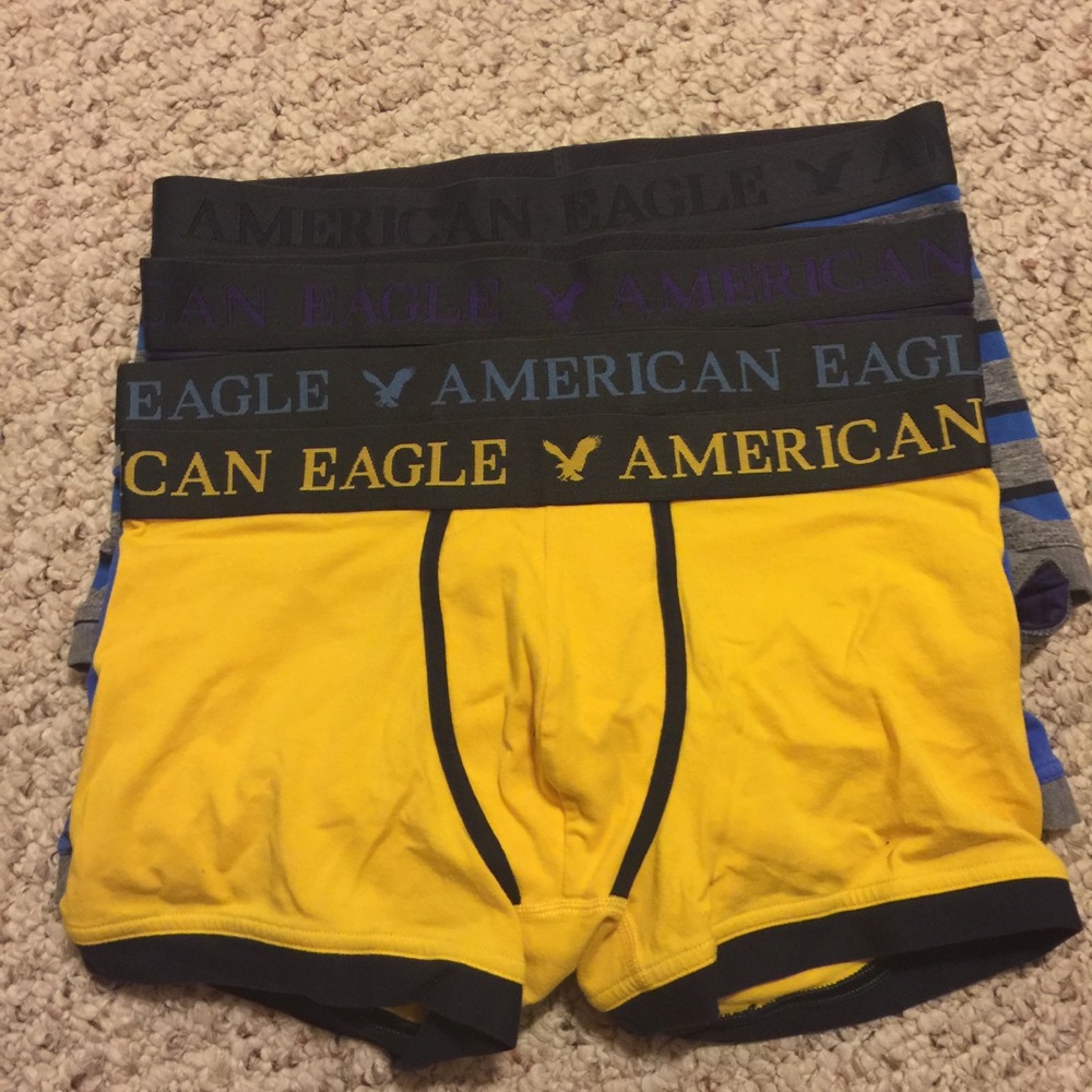 American Eagle 3" Classic Trunk Underwear Lot of 4