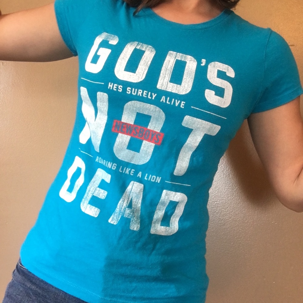 AUTHENTIC NEWSBOYS GODS NOT DEAD SHIRT