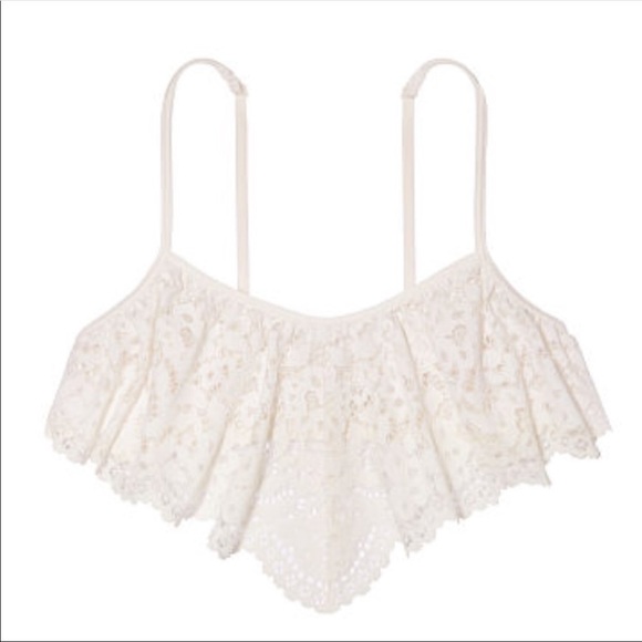 NWT VS lace flutter bralette super soft - Picture 2 of 5