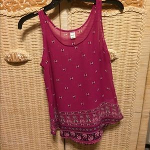 Patterned Tank/blouse