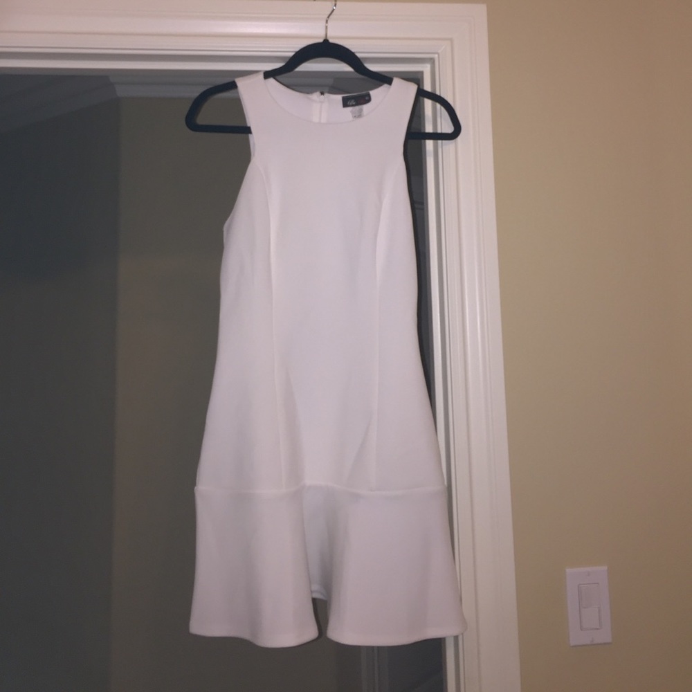 White Polyester Dress