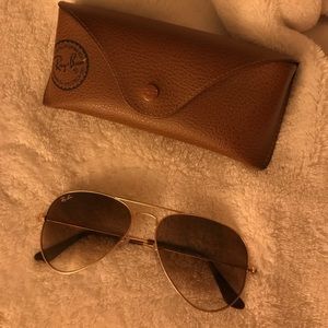 Gold Ray Ban Aviators