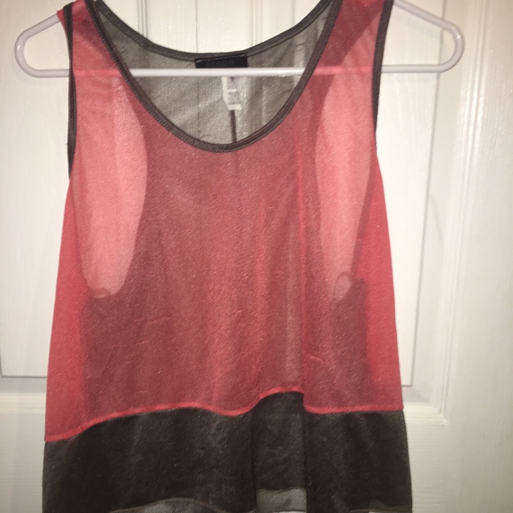 Sheer tank top