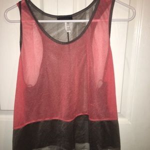 Sheer tank top