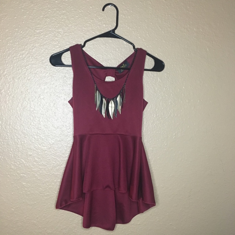 Maroon dressy blouse