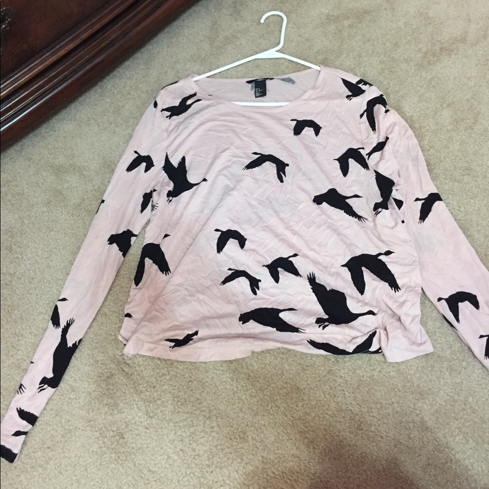 Blush Pink long-sleeved shirt