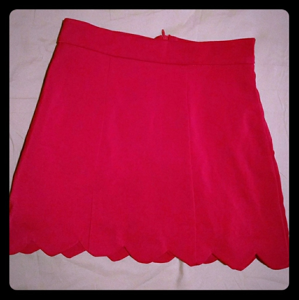 Brand New Red Mini Shorts Skirt