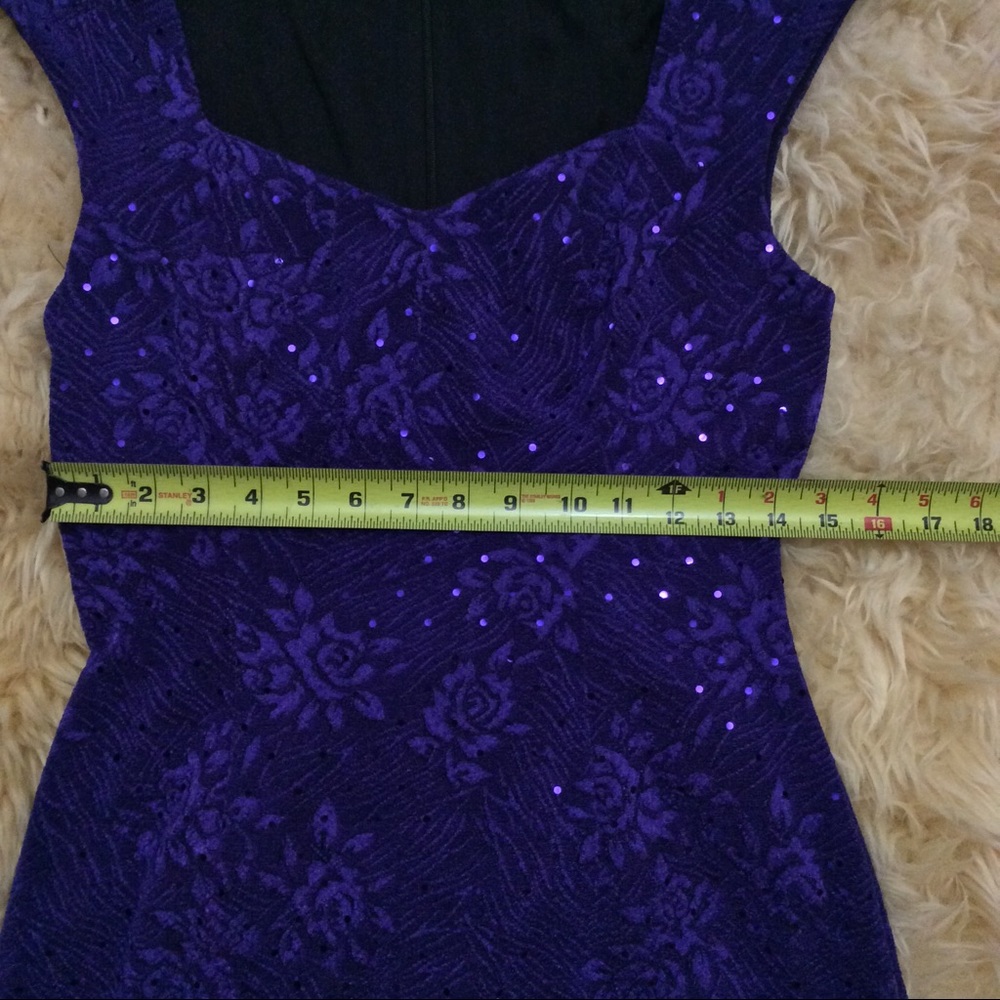 Purple sequined dress - Picture 4 of 5