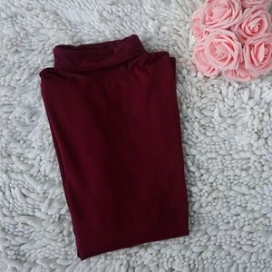 Wine Color Turtleneck Charlotte Russe