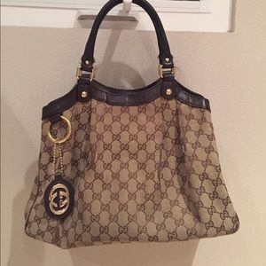 Vintage GUCCI Sukey Monogram Tote