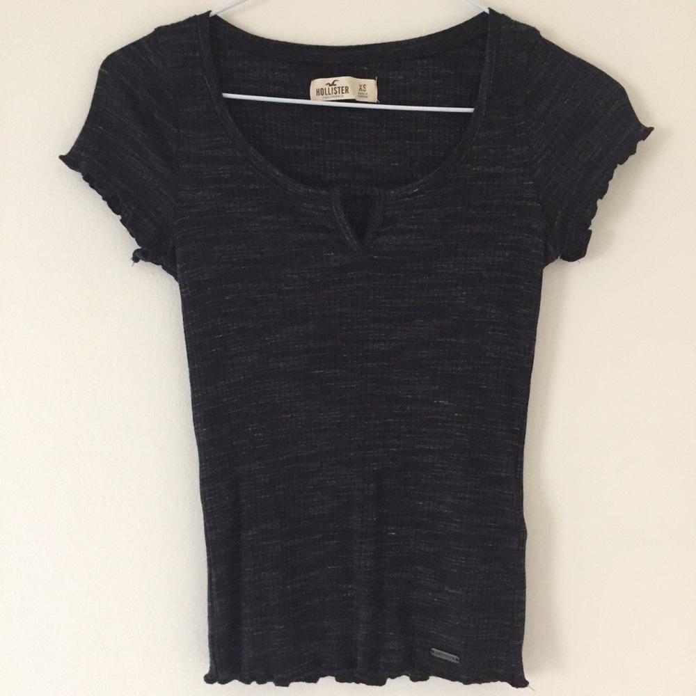 Hollister Lettuce Hem Top