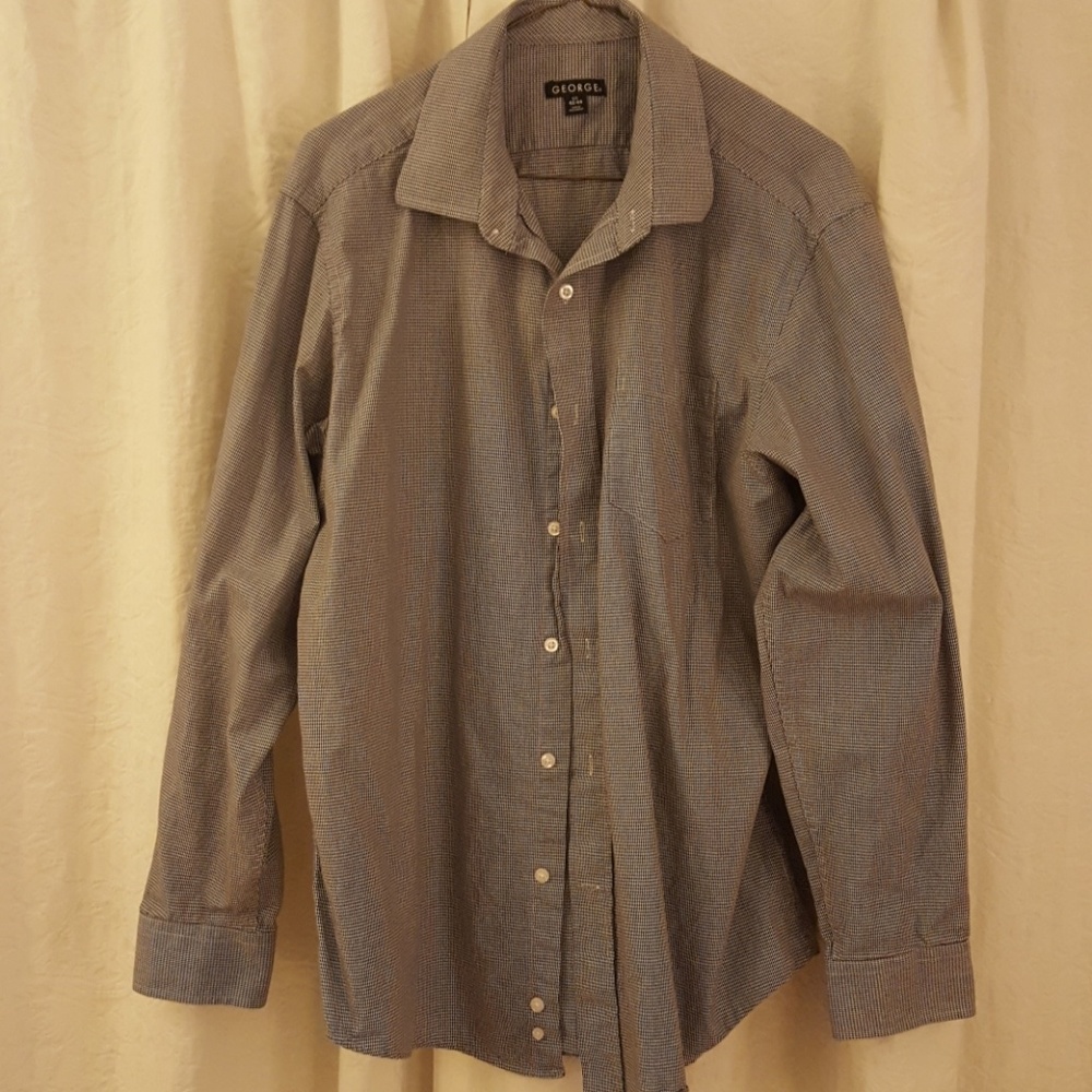 Black and white checkered dress shirt