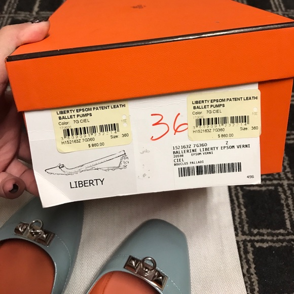 Hermes blue flat - Picture 6 of 6