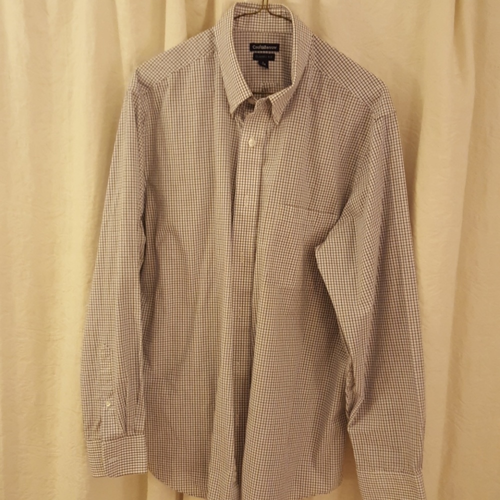 Blue and black thin checkered