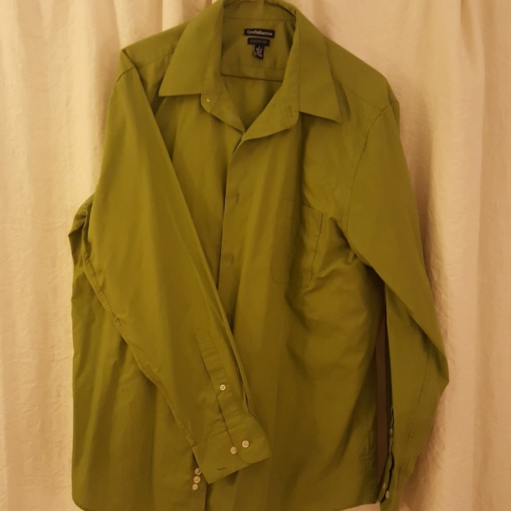 Green dress shirt