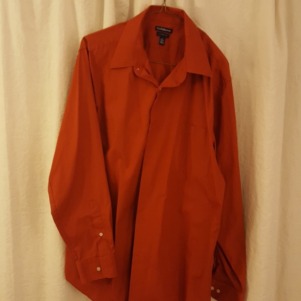 Pumpkin color dress shirt