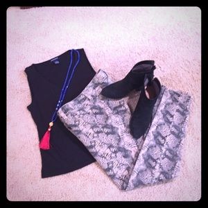 CAbi Snakeskin Pants