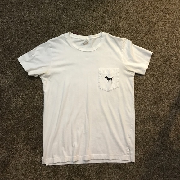 PINK Victoria's Secret Tops - White Victoria's Secret Pink oversized T-shirt