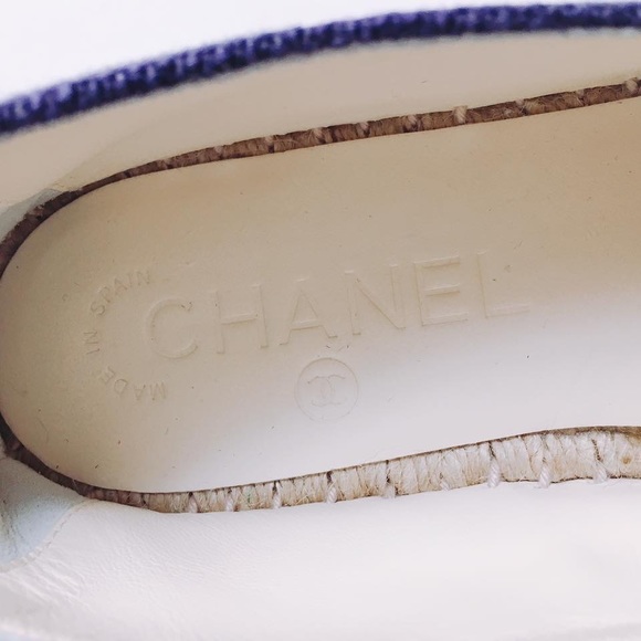 Sold! Chanel Denim canvas CC Espadrilles flats - Picture 3 of 8