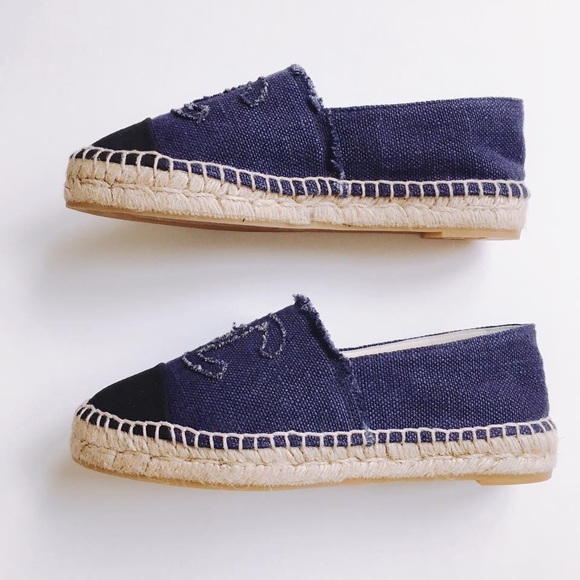 Sold! Chanel Denim canvas CC Espadrilles flats - Picture 4 of 8