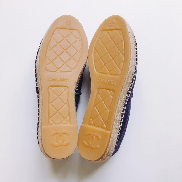 Sold! Chanel Denim canvas CC Espadrilles flats - Picture 5 of 8