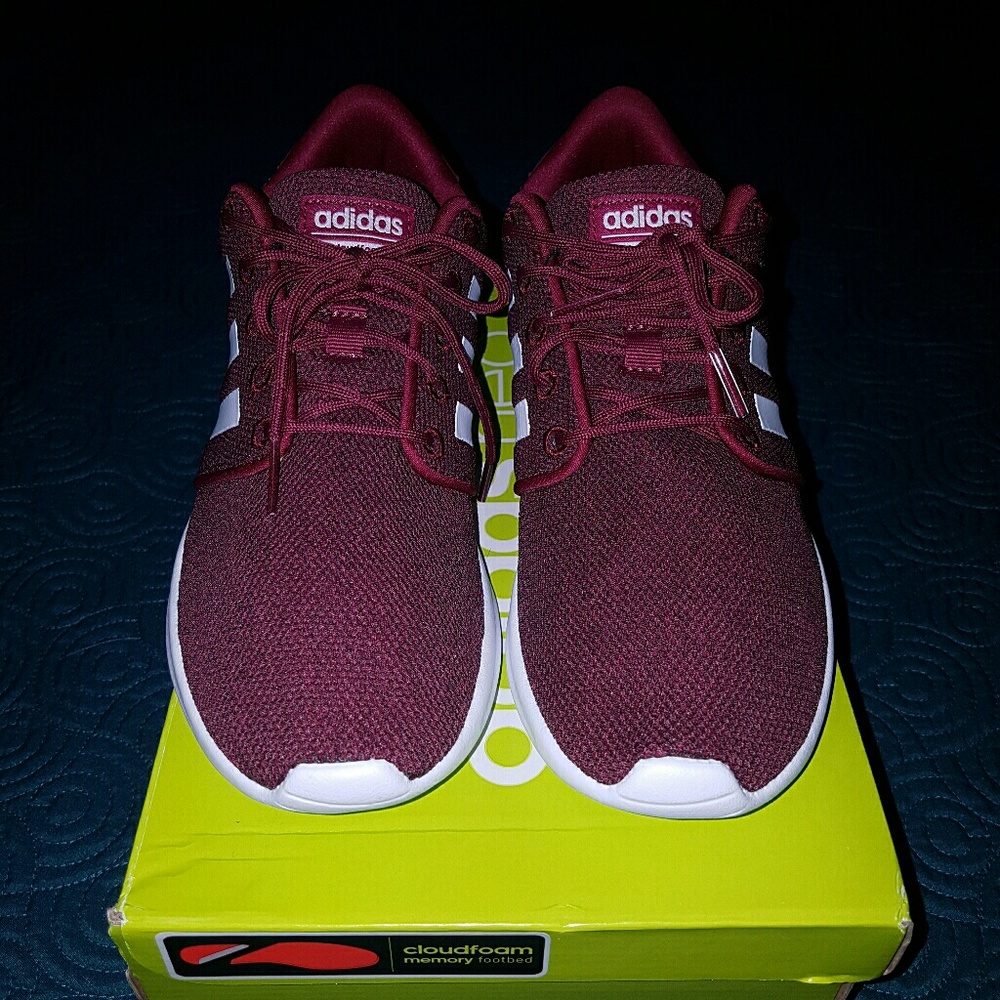 New and authentic adidas neo burgundy color size 7