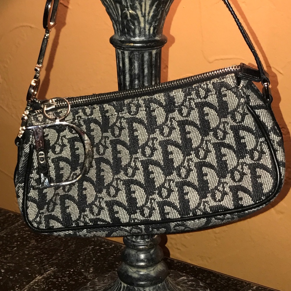 Christian Dior printed shoulder bag
