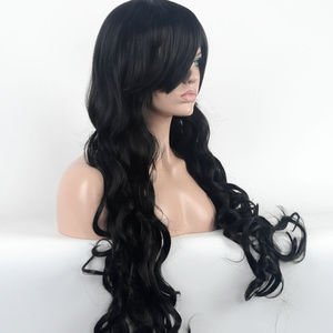 Black Curly Cosplay Wig