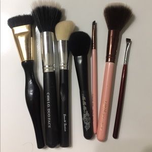 Seven Assorted Makeup Brushes