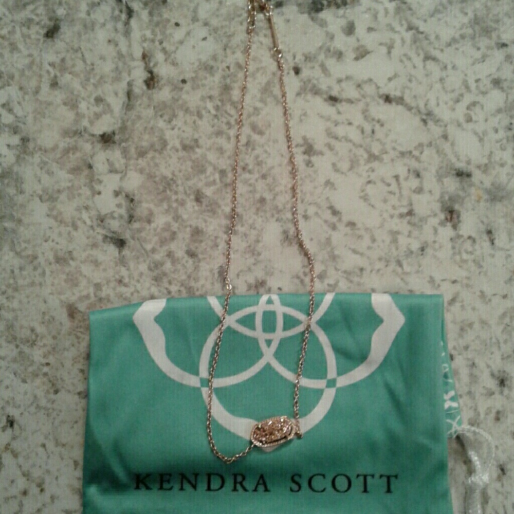 Kendra Scott Rose Gold Druzy.