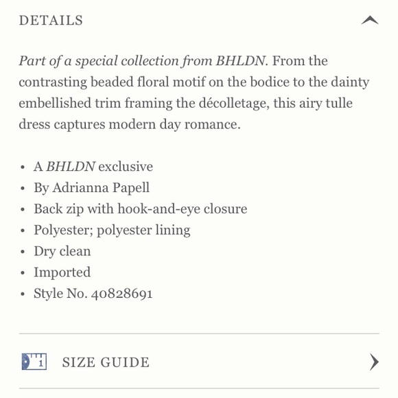 Anthropologie Bellini dress by Adrianna Papell NWT— Host pick!! - Picture 4 of 4