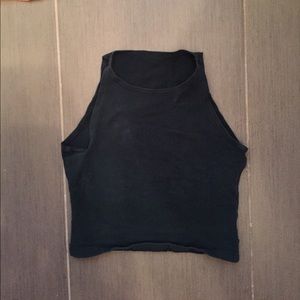 American apparel green crop top